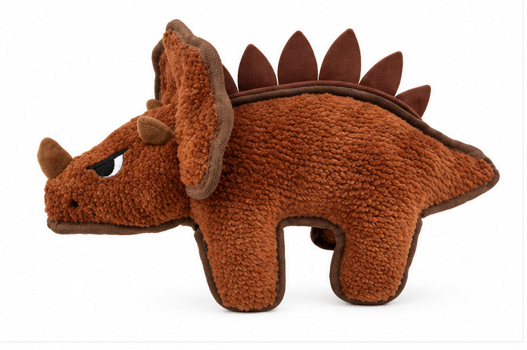Hem&Boo Spike Squad Triceratops Dog Toy