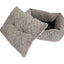 Grey & Pink Plush Square Bed 46x36cm