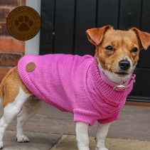 Large Pink Cable Knit Jumper