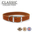 Ancol Classic Tan Leather Dog Collar 26-31cm Size 2