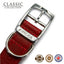 18" Plain Sewn Collar Red Size 4