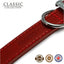 18" Plain Sewn Collar Red Size 4