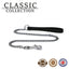 30" Black Medium Chain Lead With Trigger