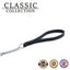 30" Black Medium Chain Lead With Trigger
