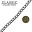 30" Black Medium Chain Lead With Trigger