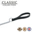 36" Black Heavy Chain Lead With Trigger