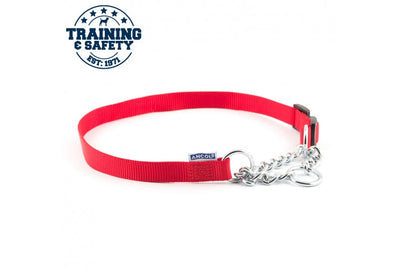 Red Nylon Semi Choker Size 2-4 12mm