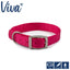 Viva Nylon Pink Dog Collar 35-43cm Size 4
