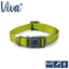 Nylon Adjustable Collar in Lime Size 1-2